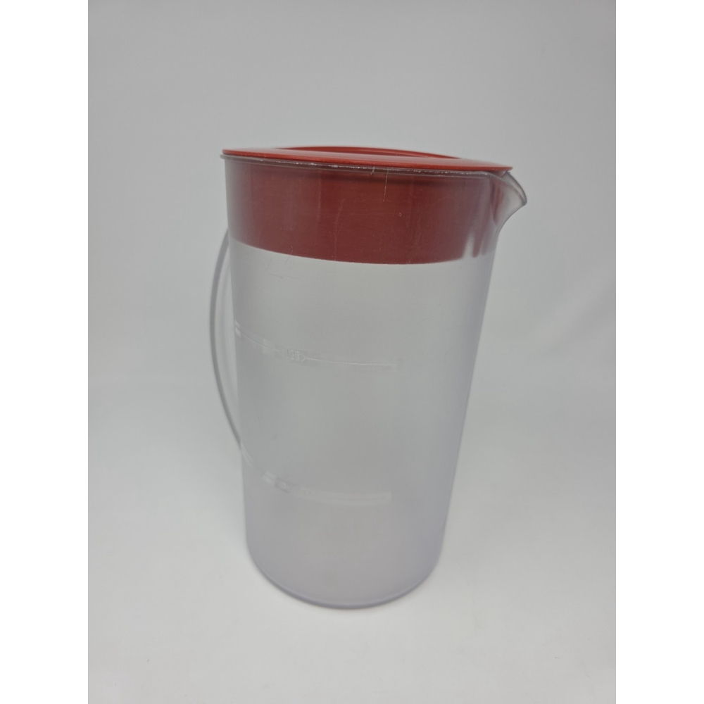 Mr Coffee Iced Tea Maker TM1 Replacement 2 Quart Pitcher ReAD Red Lid Frosted - Picture 13 of 14